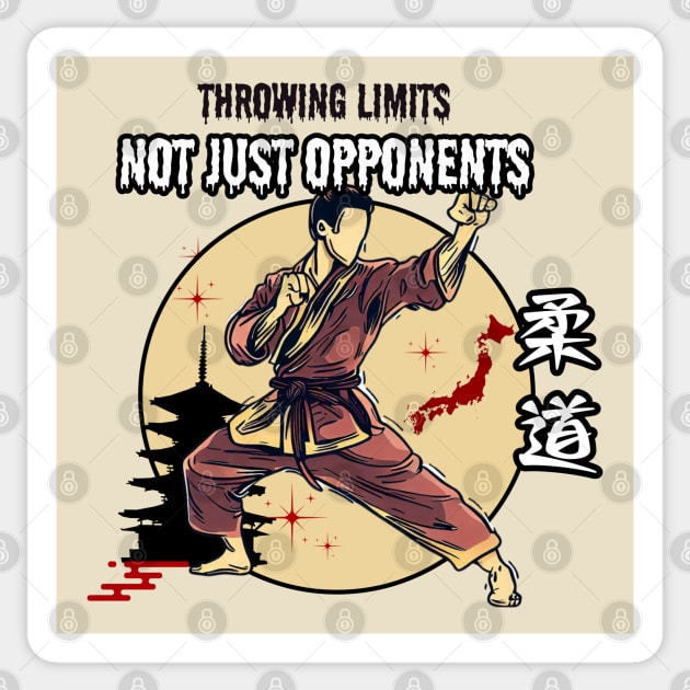 Throwing limits Sticker by Japanese Fever